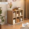 Estante de Livros de Chão Estilo Tronco Armário de Parede Integrado Armário de Armazenamento Armário de Armazenamento para Sala de Estar Armário Prellis Doméstico Estilo Japonês Madeira Maciça
