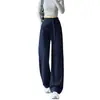 Pantalones Deportivos Azul Oscuro Mujer Verano Delgados 2026 Nuevos Gama Alta Petite Adelgazantes Estrechos Rectos Casuales