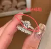 Vintage Anillo de Diamantes de Lujo Ligero Estilo Antiguo Francés Anillo de Encaje con Envoltura de Alambre Diamante Rai Vintage Italiano para Mujer