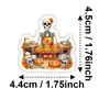 Novo conjunto de 50 adesivos de caveira do Dia dos Mortos Mexicanos transfronteiriço com decorações florais coloridas, à prova d'água, adequado para cadernos e garrafas de água