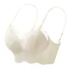 Sutiã Push-Up com Alça Fina de Renda e Bojo Fixo com Lindo Design nas Costas, Sutiã Bralette estilo Camisola Sem Fio Anti-Queda