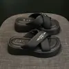 Nuevas Chanclas de Verano 2026 Estilo Coreano con Suela Gruesa para Aumentar la Altura para Mujer, Sandalias Casuales Slip-On de Talla Pequeña, Moda de Celebridad de Internet, Zapatos Antideslizantes