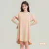 Camisola Antibacteriana Classe A para Mulheres, Algodão Puro com Bojos Fixos, Pijama de Manga Curta para Mulheres, Estilo Fino de Verão, Roupa de Casa para Casais para Homens