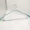 Cabide de plástico com ombros largos revestido para casa, aço inoxidável espesso, antiderrapante, sem costura, artefato de secagem para dormitório, suporte para roupas de adulto