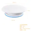 Plato giratorio para pasteles Plato giratorio para decorar Mesa giratoria Stand para pasteles casero Antideslizante Plato giratorio manual Herramienta para hornear Leche Span