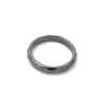 Nuevo anillo simple europeo y americano 4T no magnético sección de piedra de vesícula negra anillo unisex ventas directas de fábrica