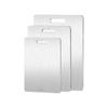Tabla de cortar de acero inoxidable 304, Engrosada, Resistente a la humedad, Extra grande, Resistente al moho, Tabla de cortar específica para cocina, Superficie de tabla de cortar grande