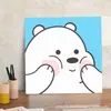Pintura al óleo digital de dibujos animados DIY, relleno de color, grafiti informal hecho a mano, regalo de cumpleaños, decoración pintada