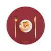 Individual Europeo Sencillo, Salvamanteles Aislante Personalizado para Mesa de Comedor, Gama Alta, Resistente a Altas Temperaturas, Posavasos de Café Impermeable con Logo Impreso