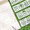 Regla Hueca Pintada a Mano Plantilla de Periódico Copiada a Mano para Estudiante de Primaria Papelería Multifuncional de Encaje para Pintura Graffiti DIY Regalo