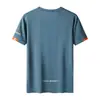 Camiseta de manga corta transpirable de secado rápido para hombre de talla grande de verano para exteriores transfronteriza de Amazon ropa de secado rápido camiseta deportiva impresión en grupo