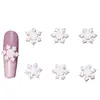 Acessórios de Nail Art de Floco de Neve de Natal para Outono e Inverno, Brincos DIY de Resina Fofos, Pequenos Acessórios, Decorações de Unha Usáveis, Capa de Celular