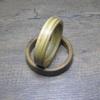 Pulsera Ancha Plana de Sándalo, Brazalete Negro y Verde de Sándalo, Pulsera de Moda para Hombres y Mujeres, Estilo Concubina Imperial de Sándalo Rojo, Pulsera Simple Ancha de Vaina de Frijol