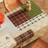 Mantel estilo americano, impermeable y a prueba de aceite, fácil de limpiar, temática de dibujos animados, crea una atmósfera acogedora, mantel, protector de escritorio, mantel rectangular para mesa de café