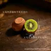 Frutas em miniatura simuladas transfronteiriças, kiwi tridimensional cortado ao meio, durião, goiaba, acessórios fofos para DIY, pequenas surpresas em sacos cegos