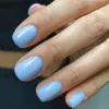Puntas de Uñas Portátiles de Venta Caliente Transfronterizas con Acabado de Alta Gama, Pegatinas para Uñas Cuadradas Cortas Estilo Ins, Uñas Postizas Sencillas Brillantes, 24 Piezas