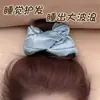 Estrella con almohada kitsch anillo para el pelo para dormir satén no daña el pelo con relleno de algodón cuerda para el pelo extragrande anillo de salchicha gruesa para mujer