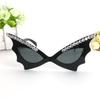 Gafas de Fiesta Estilo Mariposa Murciélago Rojo Negro Halloween Carnaval Baile Gafas Taladro de Punta Suministros para Fiesta Maquillaje