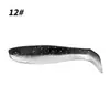 Venta al por mayor T-tail Luya Señuelo Blando doble color PVC gusano blando 4cm5cm lobina de foso negro pez mandarín señuelo artificial Micro