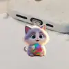 Tapón de Polvo para Teléfono de Acrílico con Dibujo de Gatito Caricatura Lindo 2D Transfronterizo Adecuado para Teléfonos Tipo-C y Apple