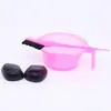 Peine de aceite local para el cabello Herramientas DIY peine profesional para teñir el cabello aceite para tratamiento capilar peine de dos caras cepillo para el cabello película inversa Juego de cuenco de aceite local