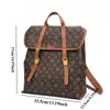 2026 Nuevo Diseño de Nicho Moda Estampada Mochila de Gran Capacidad Retro Europeo y Americano para Viajes Diarios