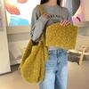 Nova bolsa transversal ajustável de pelúcia estilo retrô casual grande capacidade bolsa de ombro único bolsa de axila bolsa tote all-match