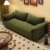 Sofá para salas pequenas, sofá preguiçoso para salões de beleza, quartos, apartamentos, imóveis para alugar, sofá de tecido, de três lugares para sala