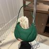 Moda Cor Sólida Recorte Bolsa Baguete Feminina Bolsa Moda Feminina Nova Fashionável de Alta Qualidade Versátil Feltro Bolsa Bolinho