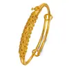 Joias Personalizadas Inovadoras em Estilo Chinês Antigo: Pulseira Empurra-Puxa Redonda Larga Pavão Abrindo As Asas, Bracelete Empurra-Puxa Pavão