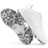 M02 Suministro Directo del Fabricante, Zapatos de Golf, Estilo Casual para Mujer con Tacos Fijos, Zapatos Deportivos Transpirables, Microfibra de Algodón Pintada a Mano