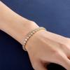 Comercio Exterior Europeo y Americano Verano Nuevo Cadena de Circonita de 3 mm-5 mm con 6 Garras Fila Única Pulsera Sencilla All-match para Hombres y Mujeres