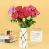 7 Cabeças de Rosa Enrolada, Flores Artificiais, Flores Falsas, Decoração de Casa e Casamento, Atacado de Arte Floral, Decoração de Mesa ao Ar Livre