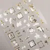 Marco de Óleo Vintage Pegatina para Uñas Joyería Plana con Adhesivo Estilo Europeo Lujo Ligero Marco de Óleo Pegatina para Uñas Arte de Uñas DH