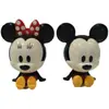 Dibujos Animados Mickey Mouse Bebé Niños Decoración de Pasteles Cabeza Grande Lindo Versión Q Mickey Minnie Muñeca Adornos para Pastel