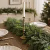 Decoraciones de guirnaldas navideñas artificiales de pino y ciprés hechas de material PE, suaves al tacto, ramas de cedro para marcos de puertas navideños y colgar en la chimenea