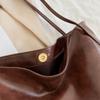 Tote Bag Bolsa Feminina 2021 Novo Outono e Inverno Japonês e Coreano Grande Capacidade Soft Leather Shoulder Bag Retro Casual Portátil Bucket Bag