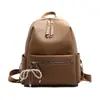 Nova Moda Estilo Coreano Luxo Leve Couro Macio Bolsa de Ombro Único Mochila Casual Versátil para Escola e Trajeto