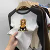Ropa interior básica para niñas Otoño e Invierno 2026 Nuevo estilo Camiseta de manga larga de forro polar térmico para niños Bloque de color cálido Top casual para niña pequeña