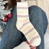 Meias australianas de veludo rosa de inverno para mulheres, meias grossas com forro de fleece, quentes, fofas de desenho animado japonês, meias de inverno empilháveis