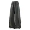 Calça de Moletom Masculina ACU com Patchwork Texturizado Fluido Marca Tendência, Nova Coleção Outono/Inverno 2026 Calça Casual Versátil de Perna Larga para Homens