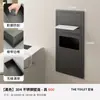 Papelera de Acero Inoxidable Nicho de Pared Empotrado Baño Inodoro Nicho de Pared Gabinete al Lado del Inodoro Estante de Almacenamiento Caja de Pañuelos Fija