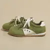 2026 Novos Tênis de Moda Vintage com Cadarço Duplo Versáteis de Solado Grosso para Estudantes, Sapatos Casuais Confortáveis, Tênis de Treino Alemão para Mulheres