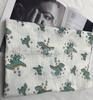 Tela de hilo de doble capa de algodón muselina crepé estampada dinosaurio tela arrugada toalla de saliva para madre y bebé pijama tela para ropa de casa