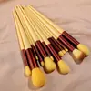 Novo Conjunto de Pincéis de Maquiagem Verde Quatro Estações de 13 Peças Portátil de Cerdas Macias Pincel de Blush Pincel de Sombra Conjunto Completo de Ferramentas de Beleza