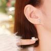 Pendientes asimétricos de plata de ley con diseño original BaObAo de árbol de Navidad y hombre de jengibre, nicho de lujo ligero, ambiente festivo, regalo