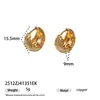 Moda Europea y Americana Estilo Retro de Alta Calidad Oro y Plata Dos Tonos Clips para Orejas Otoño e Invierno Exquisitos Simples Versátiles Nuevos Pendientes para Mujer