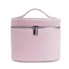Bolsa de Maquiagem de Couro com Elástico Transfronteiriça, Caixa de Armazenamento de Maquiagem Pu de Grande Capacidade, Bolsa de Maquiagem Portátil de Alta Qualidade Destacável