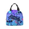 Bolsa de almuerzo con diseño de estrella de Stitch, lonchera de dibujos animados de Stitch para bebé, bolsa de picnic de papel de aluminio, lonchera portátil, bolsa de hielo