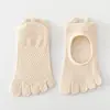 Calcetines de cinco dedos para mujer, calcetines profesionales de yoga con puntos antideslizantes, calcetines de dedos divididos para deportes y Pilates, calcetines para interiores
